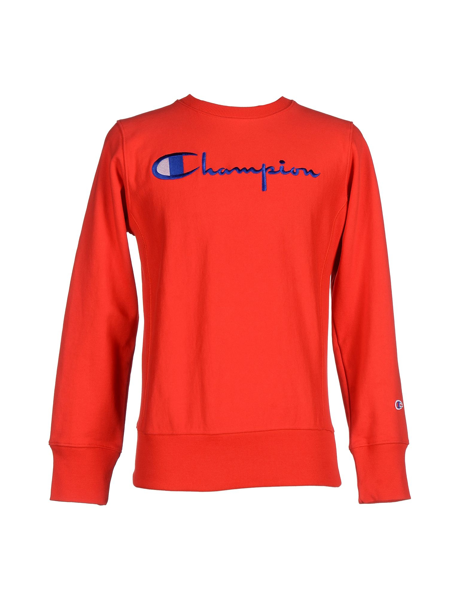 red and black champion sweatshirt