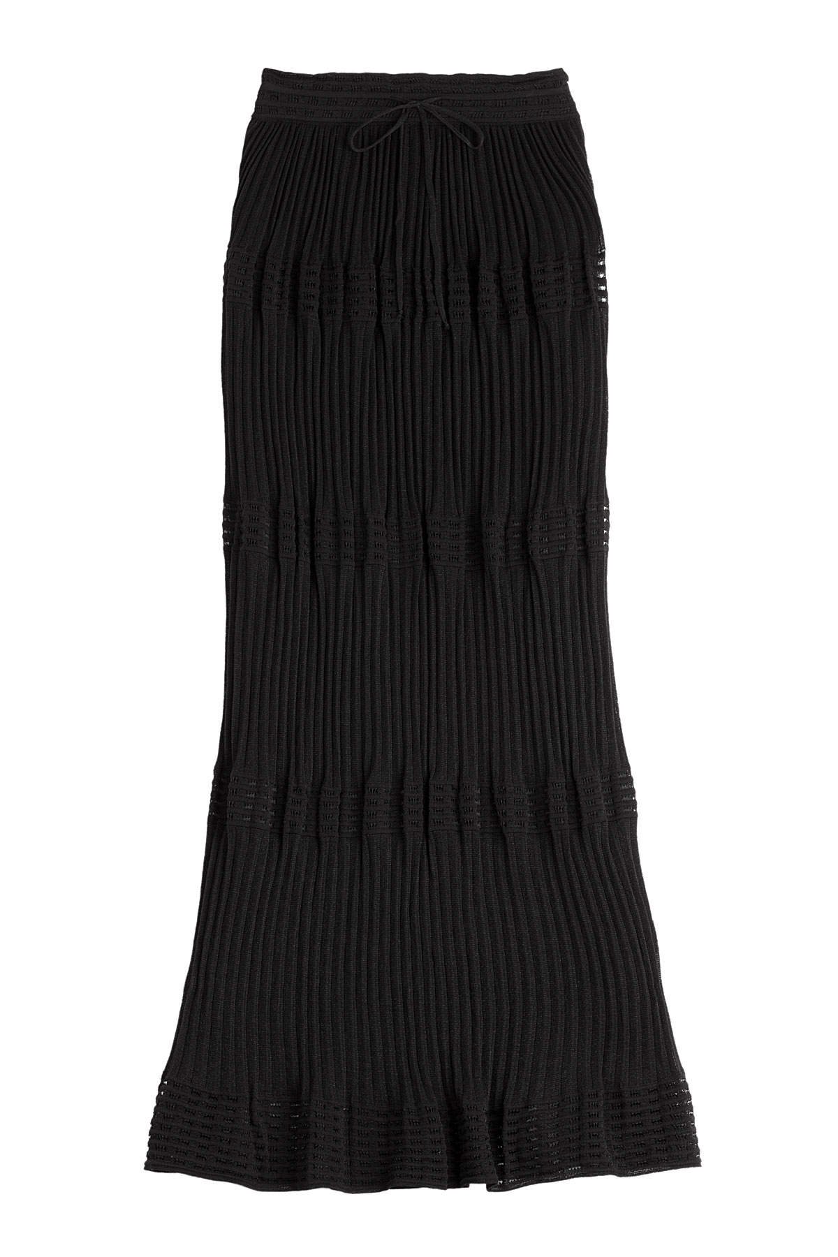 Lyst - M Missoni Stretch Knit Maxi Skirt - Black in Black