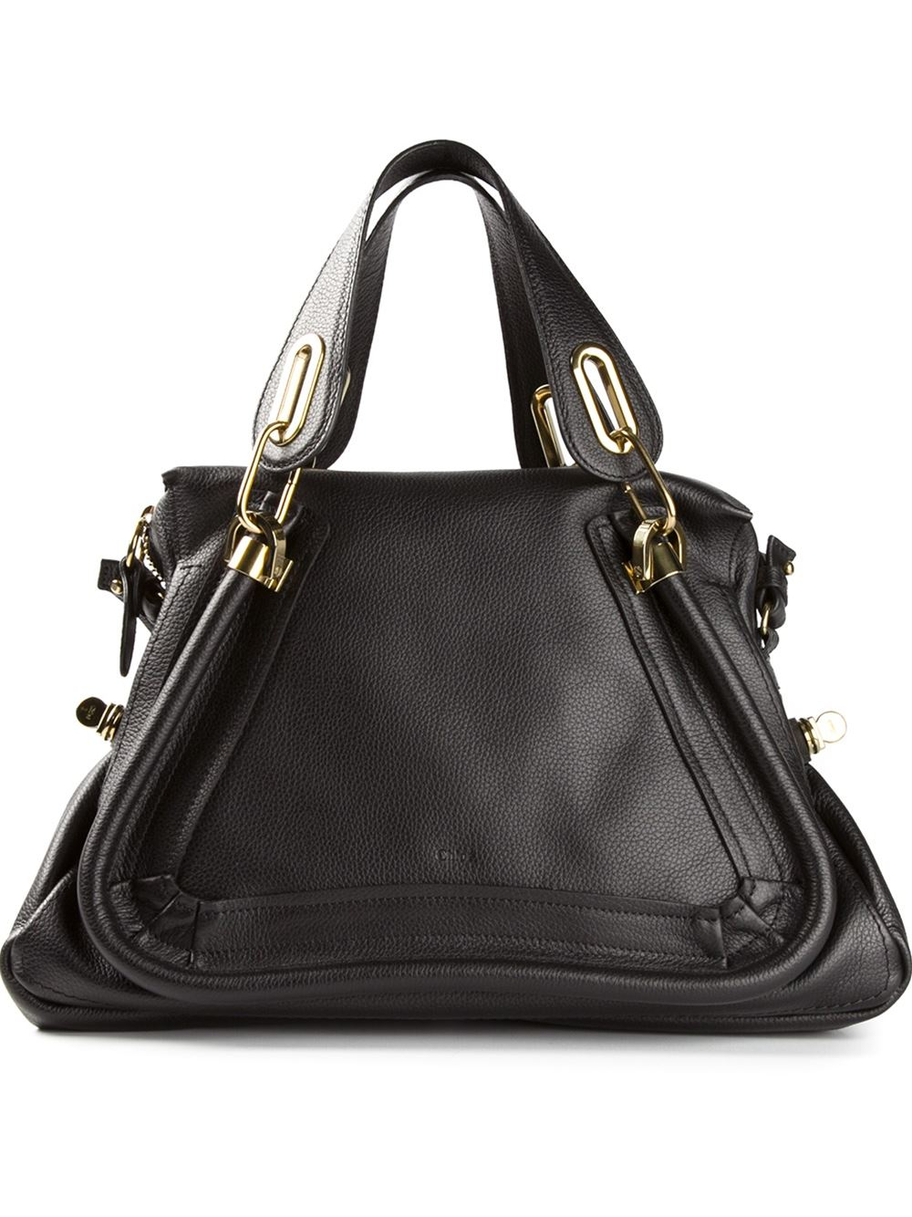 Chloé Medium Paraty Shoulder Bag in Black | Lyst