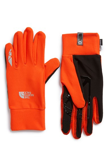 The north face 'runners' Etip Gloves in Orange for Men | Lyst