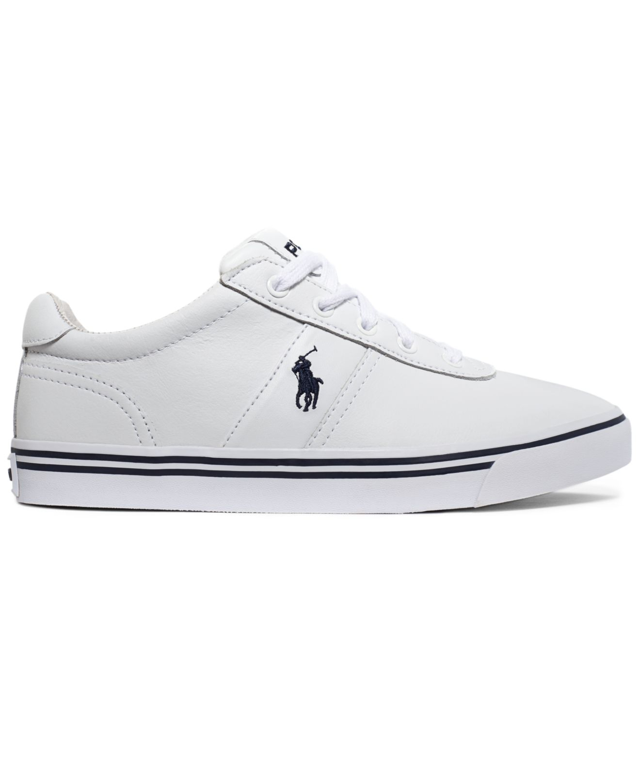 Lyst - Polo Ralph Lauren Hanford Leather Sneakers in White for Men