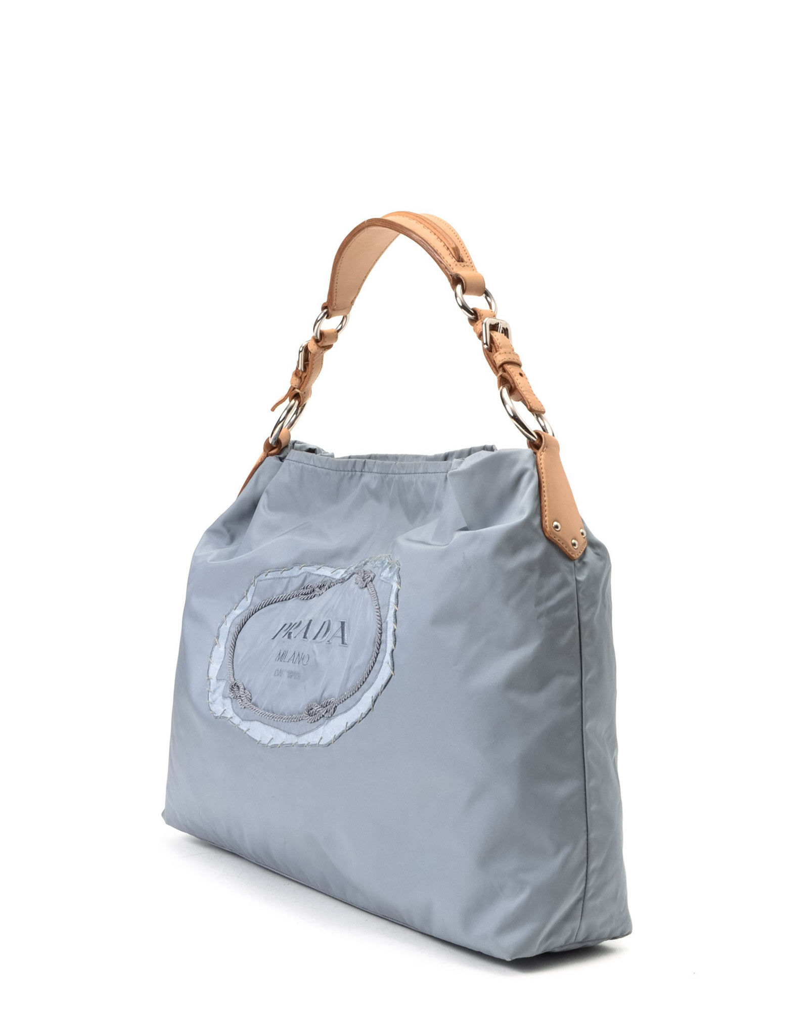 Prada Tessuto Shoulder Bag - Vintage in Blue | Lyst