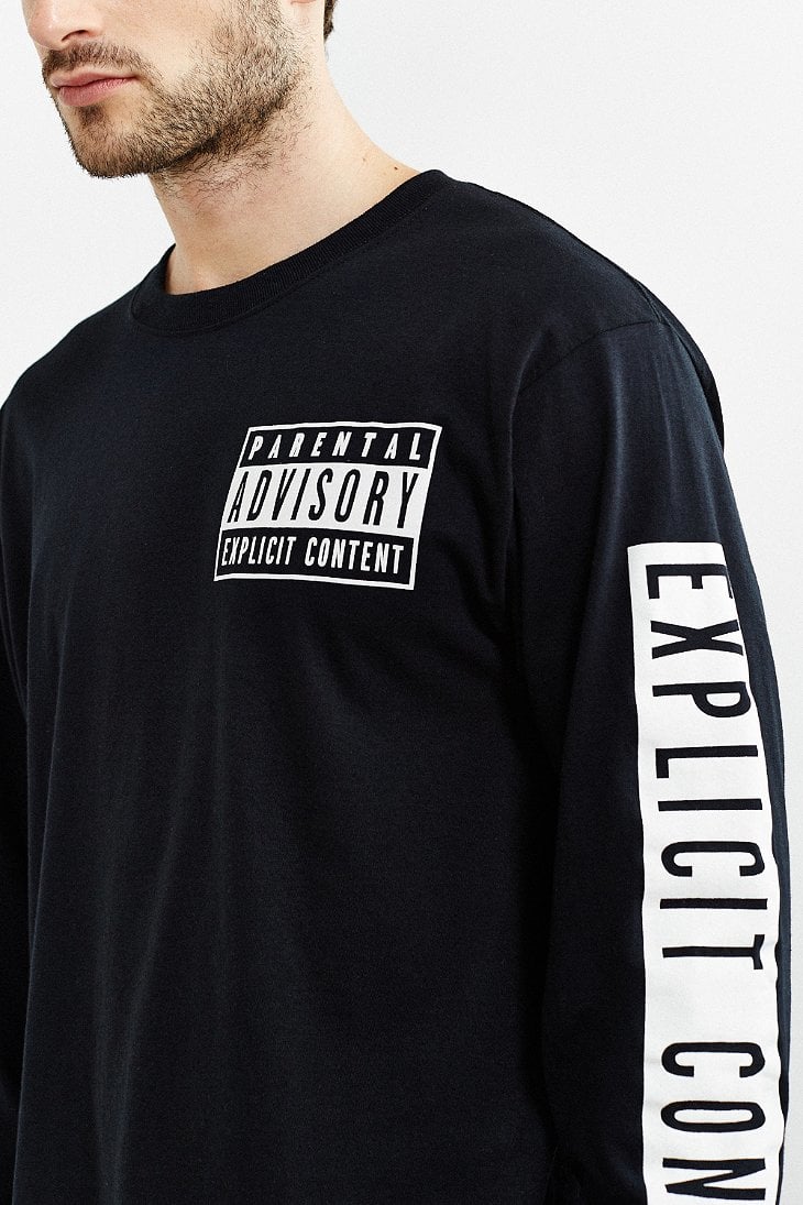 parental advisory long sleeve shirt