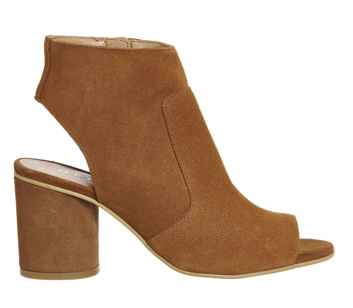 office-marley-peep-toe-shoe-boots-in-brown-lyst