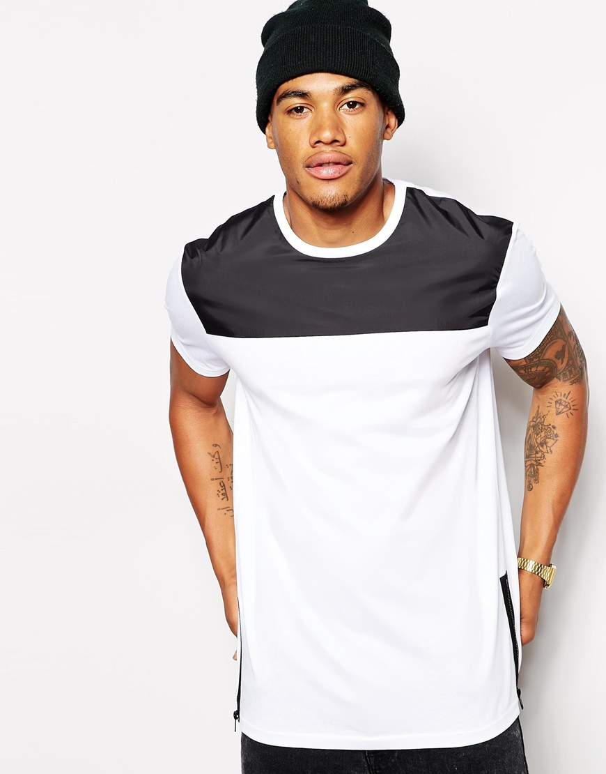 black longline t shirts