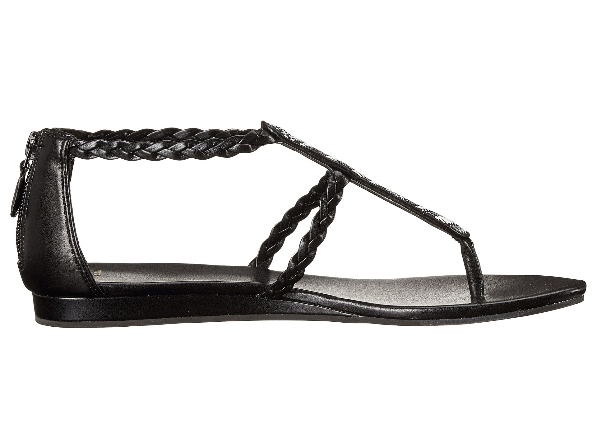 Cole haan Allegra Logo Patent Slide Sandal in Black | Lyst