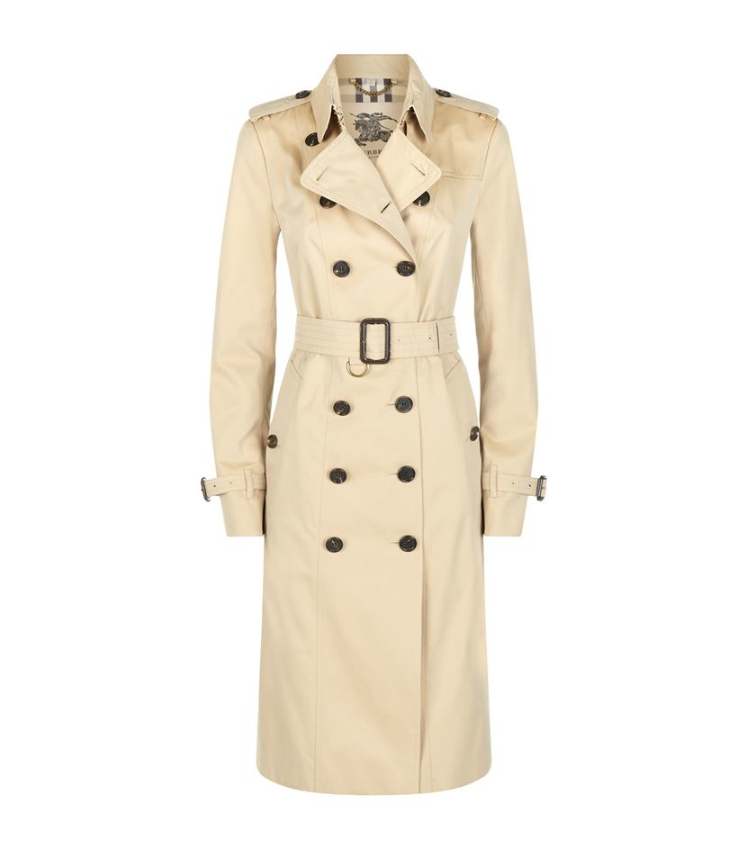 Burberry Sandringham Extra Long Heritage Trench Coat in Natural | Lyst