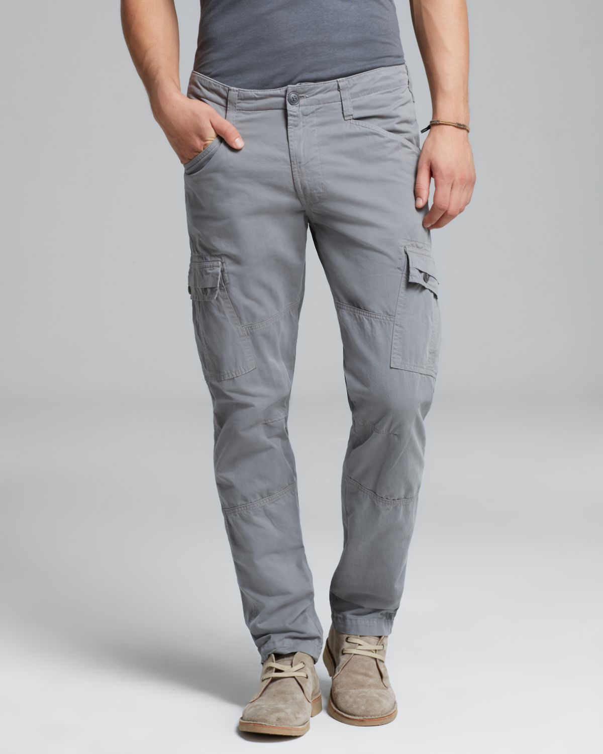 mens grey cargos