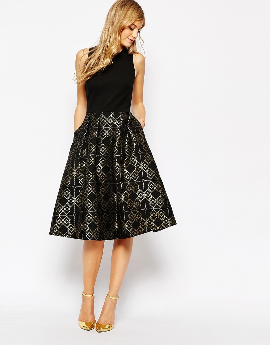 Image 1 of Ted Baker Flamie Jacquard Ballerina Dress | Dancing ...