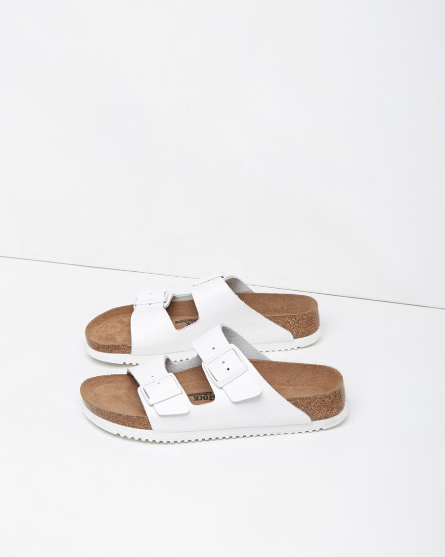 Lyst - Birkenstock White Leather Arizona Sandal in White