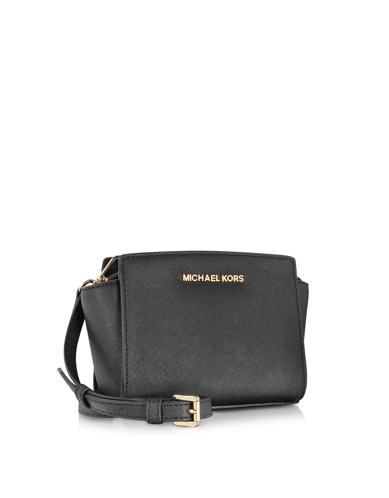 Lyst Michael Kors Selma Mini Messenger Bag In Black
