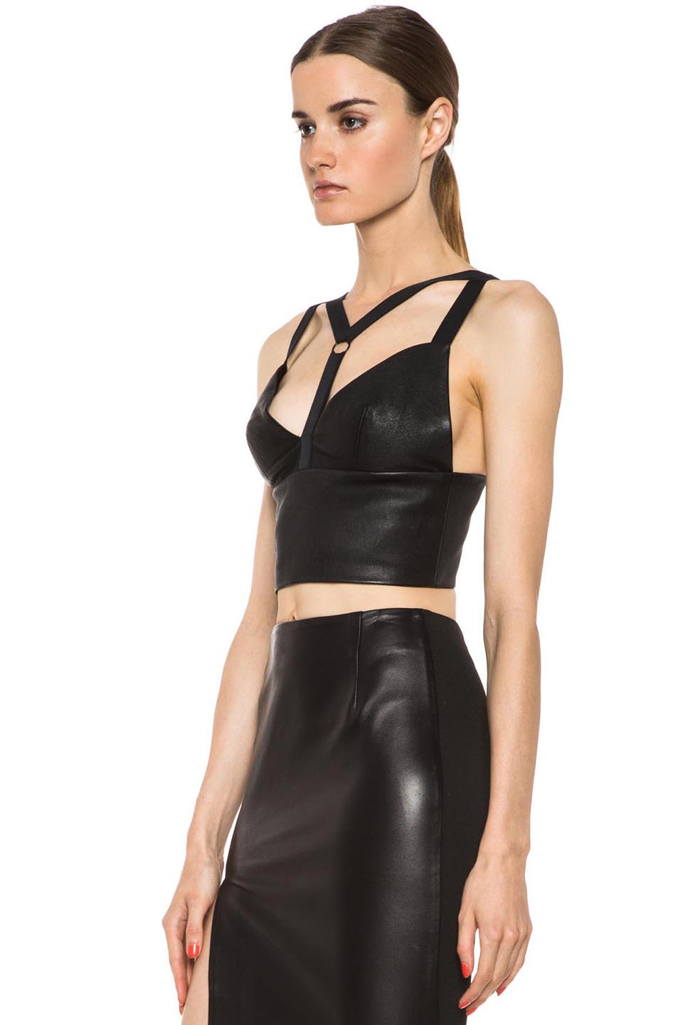 Leather top