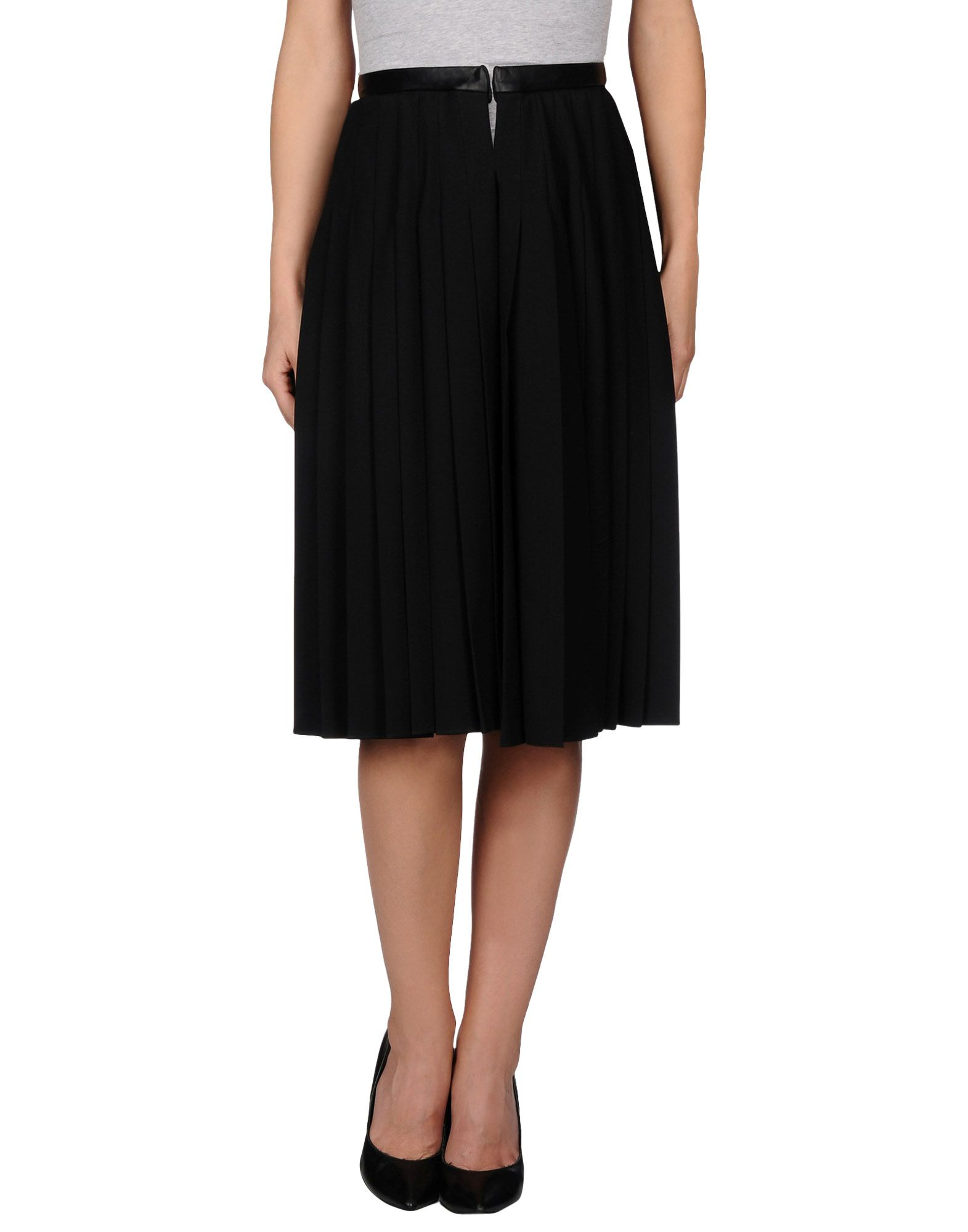 Jean Paul Gaultier Knee Length Skirt in Black | Lyst