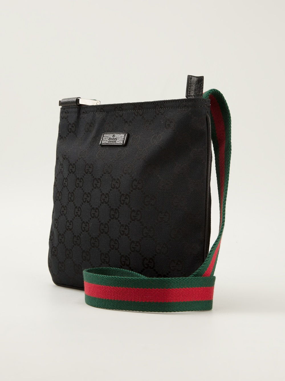 Gucci Monogram Crossbody Bag in Black for Men | Lyst