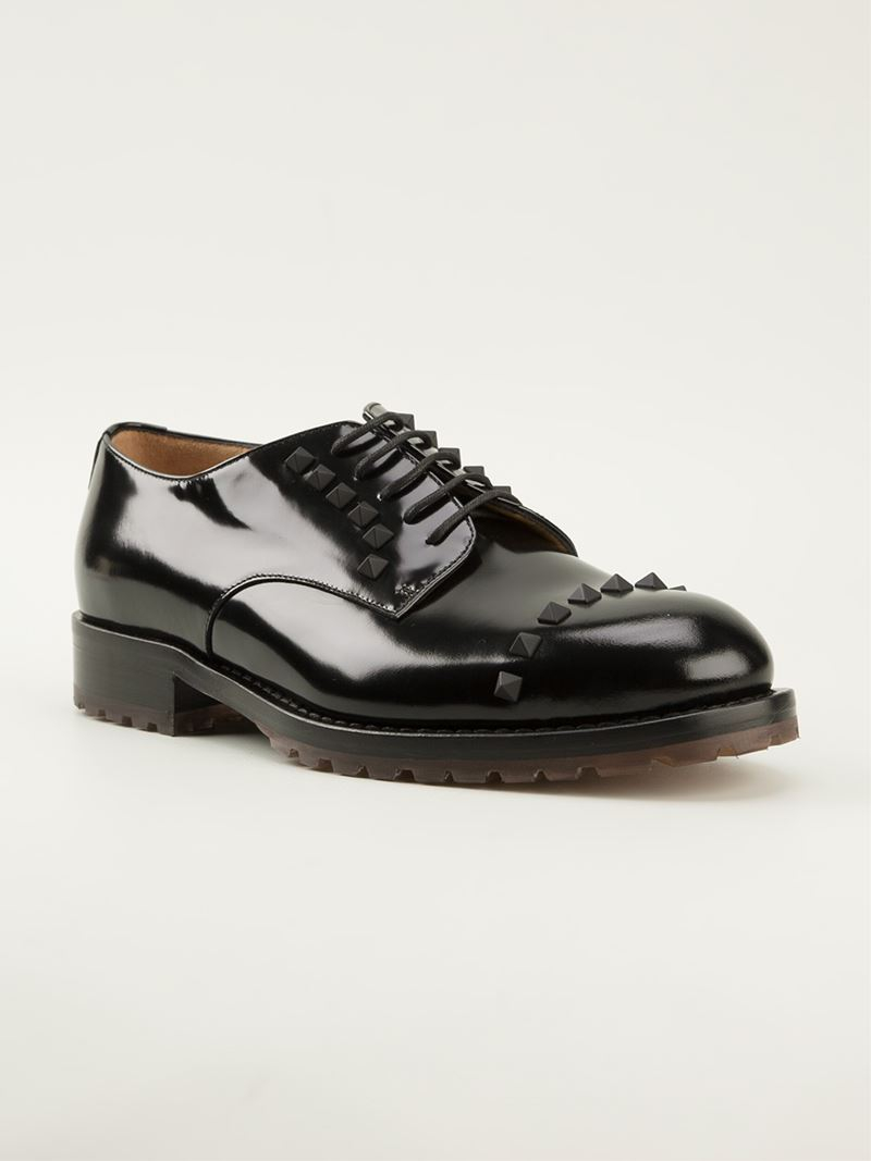 valentino garavani roman stud derby shoes