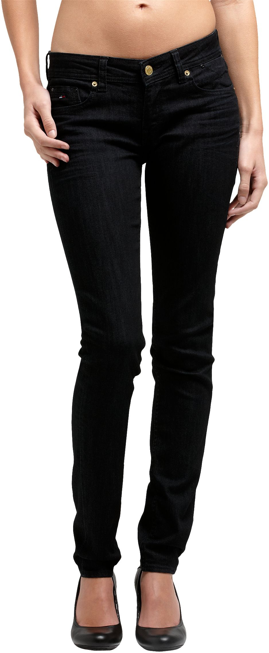 tommy hilfiger black jeans