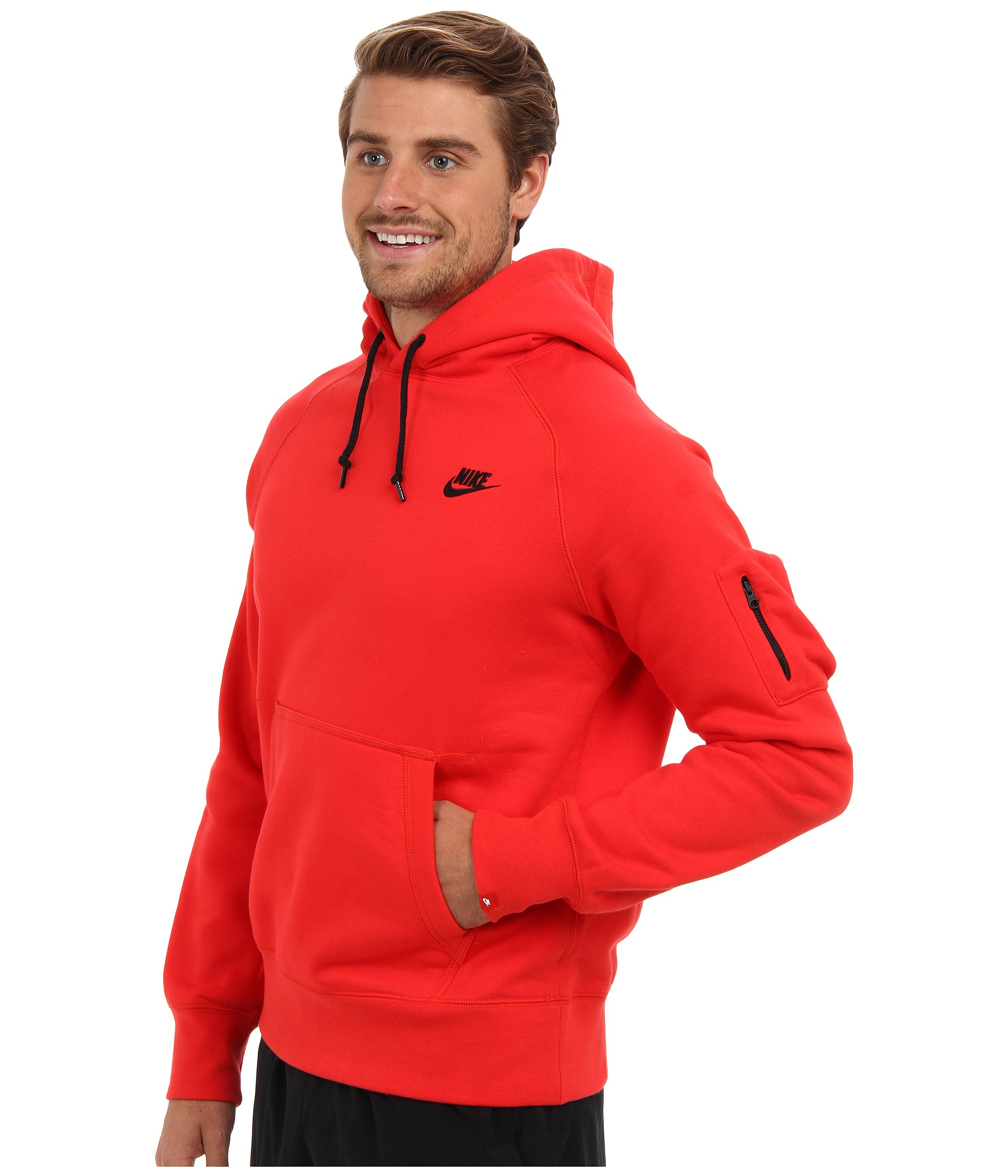 red nike hoodie without hood