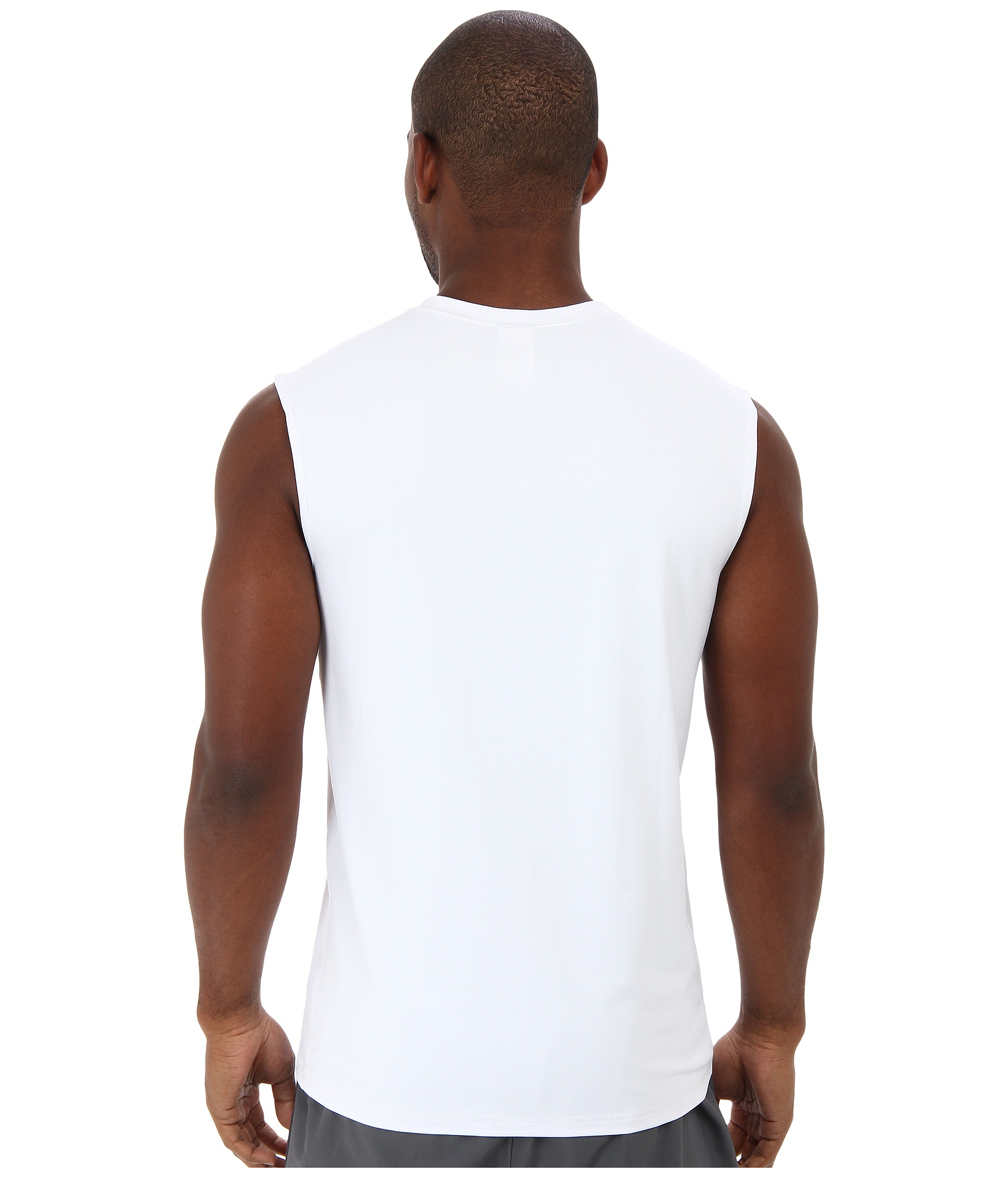 Lyst Quiksilver Solid Streak Tank Rashguard in White for Men