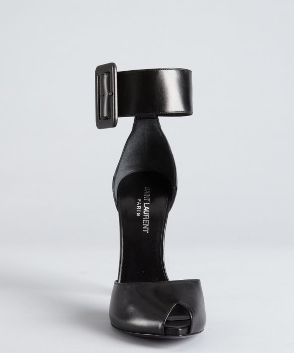 open toe ysl heels