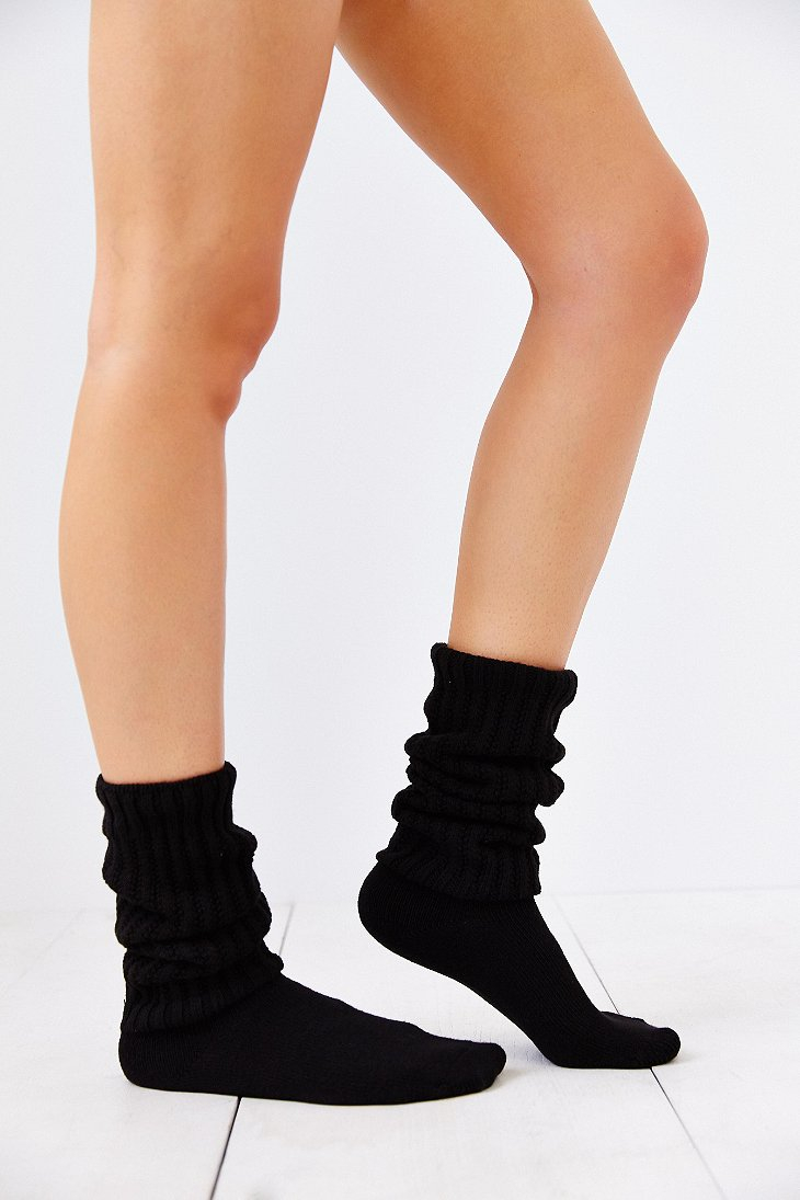 Lyst - Urban Outfitters E.G. Smith Classic Slouch Sock in Black