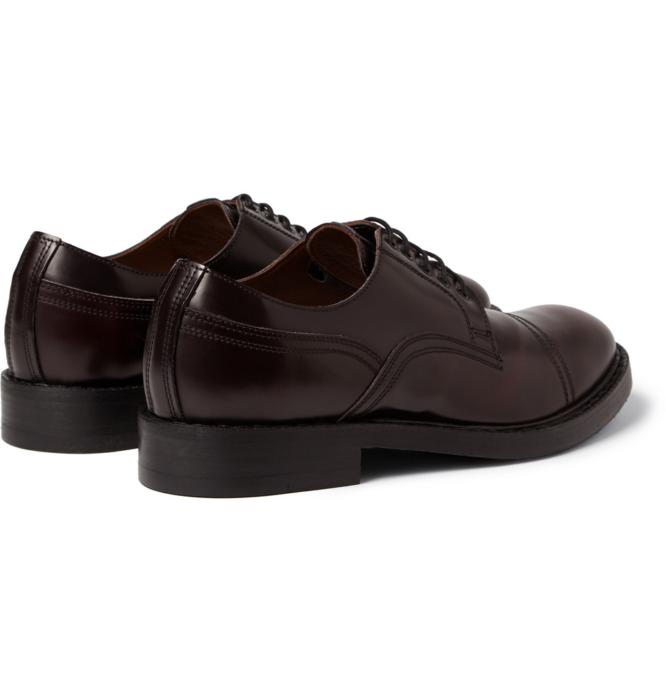 Lyst Acne Studios Askin Leather Derby Shoes in Red for Men