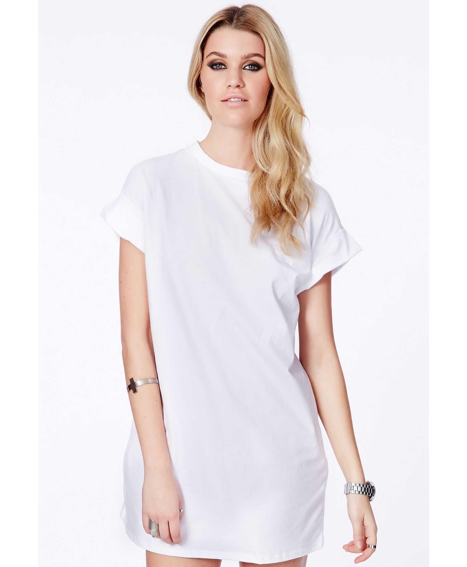 white t shirt dress women