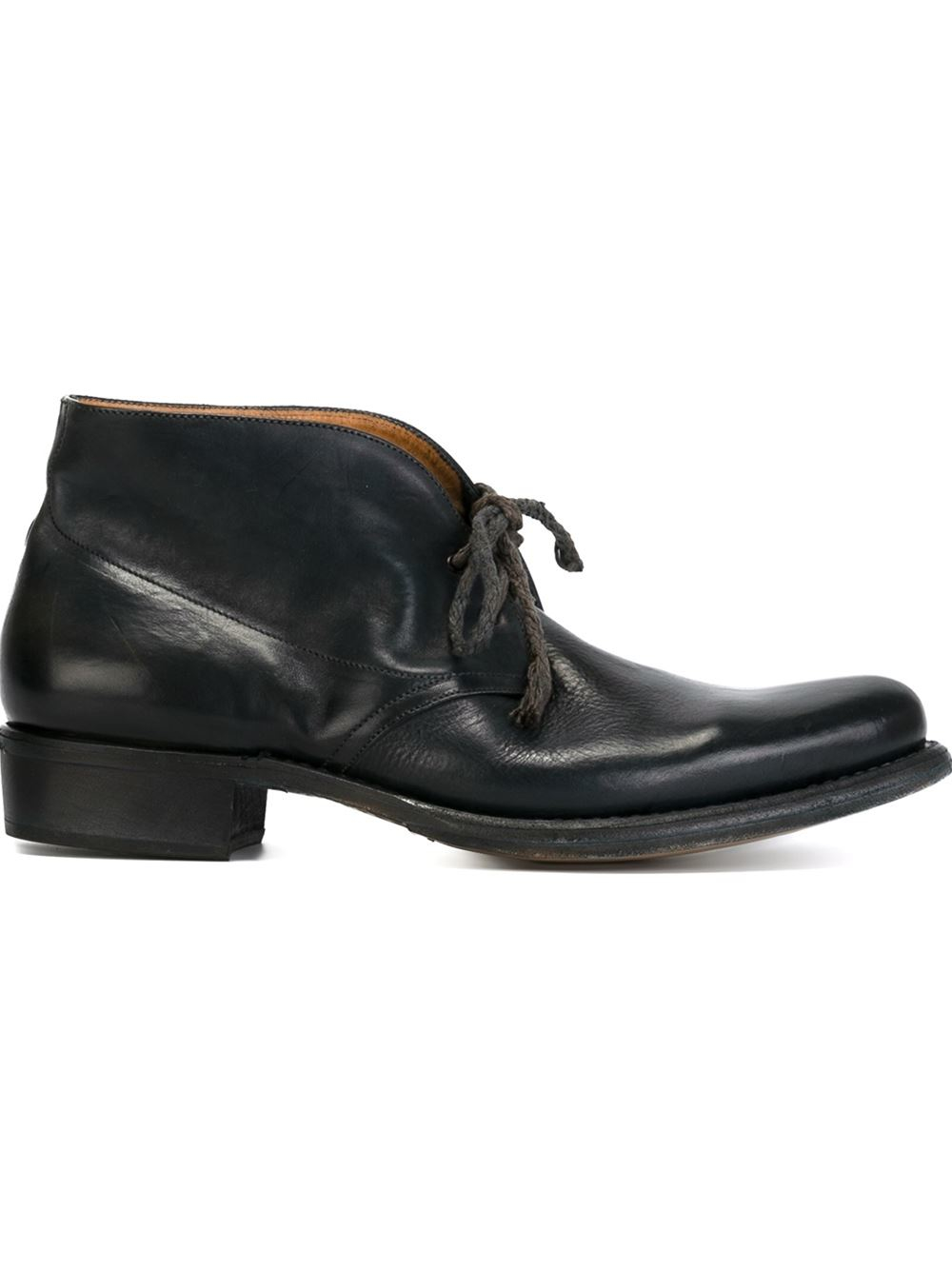 Cherevichkiotvichki Pointy Goodyear Boots in Black for Men (BLUE) | Lyst