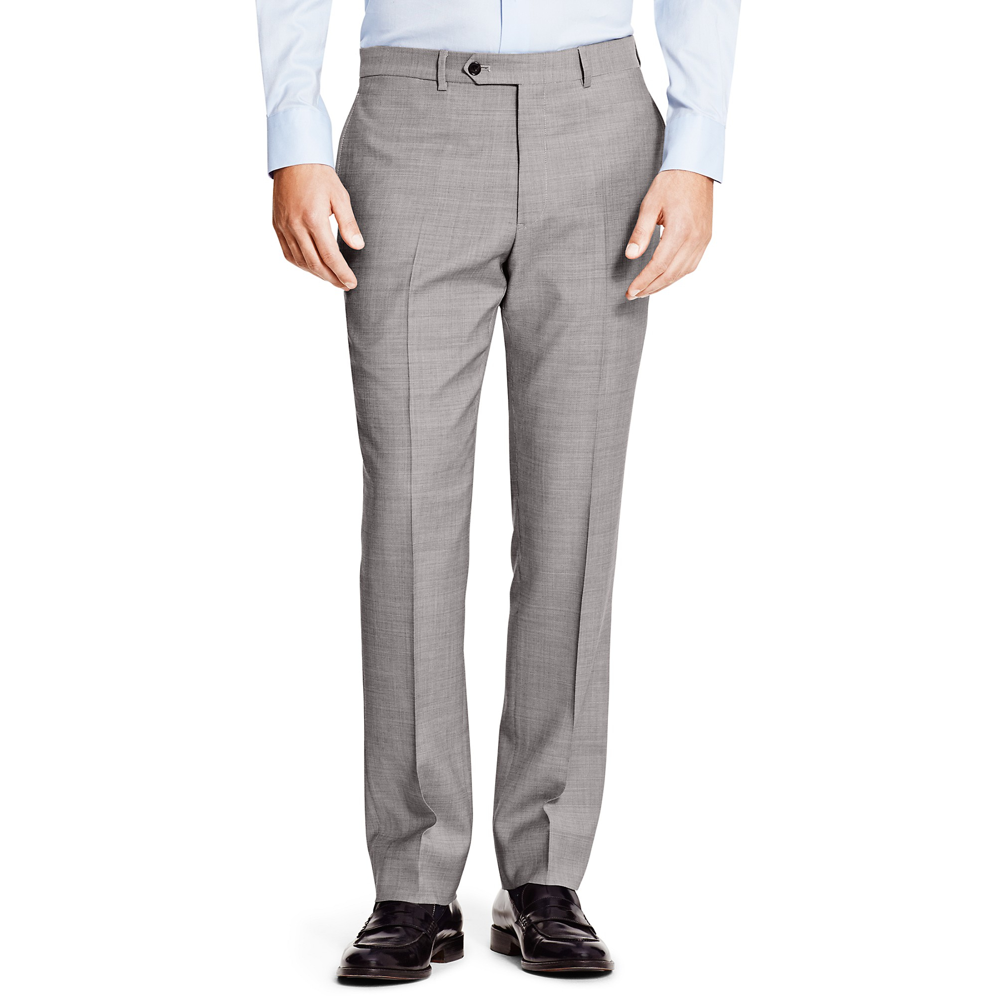 Tommy hilfiger Light Gray Sharkskin Suit Pant in Gray for Men | Lyst