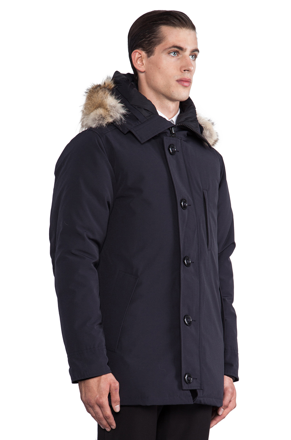Canada goose Chateau Parka With Coyote Fur Trim in Blue for Men (Navy)