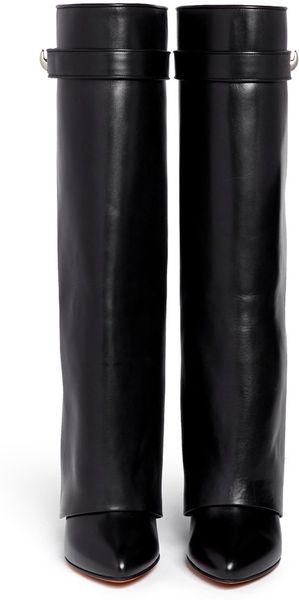 givenchy shark lock wedge boots