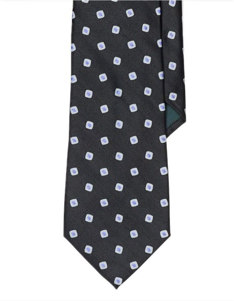 Lauren By Ralph Lauren Geometric Print Satin Tie in Black for Men | Lyst