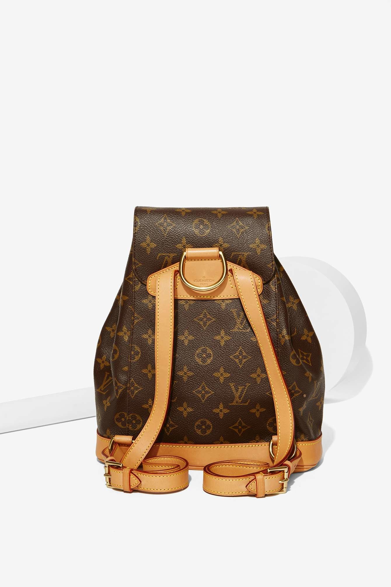 Lyst - Louis Vuitton Vintage Monogram Montsouris Mm Backpack in Brown