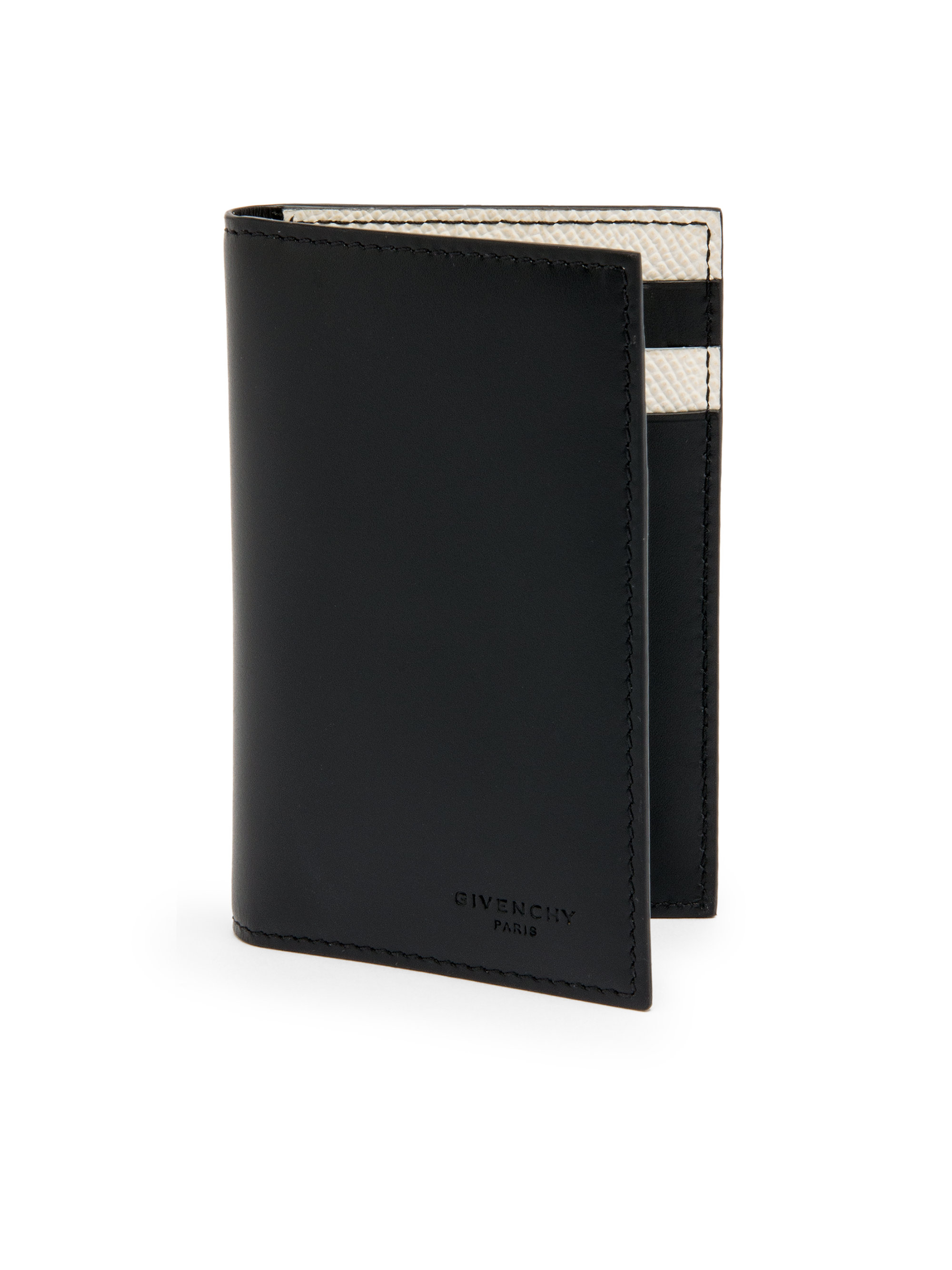 Lyst - Givenchy Striped Leather Wallet in Black for Men