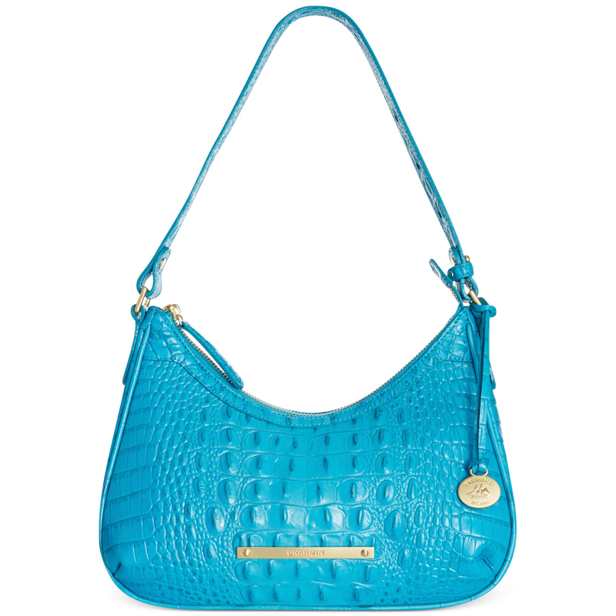 Brahmin Melbourne Lacy Shoulder Bag in Blue (ENAMEL) | Lyst