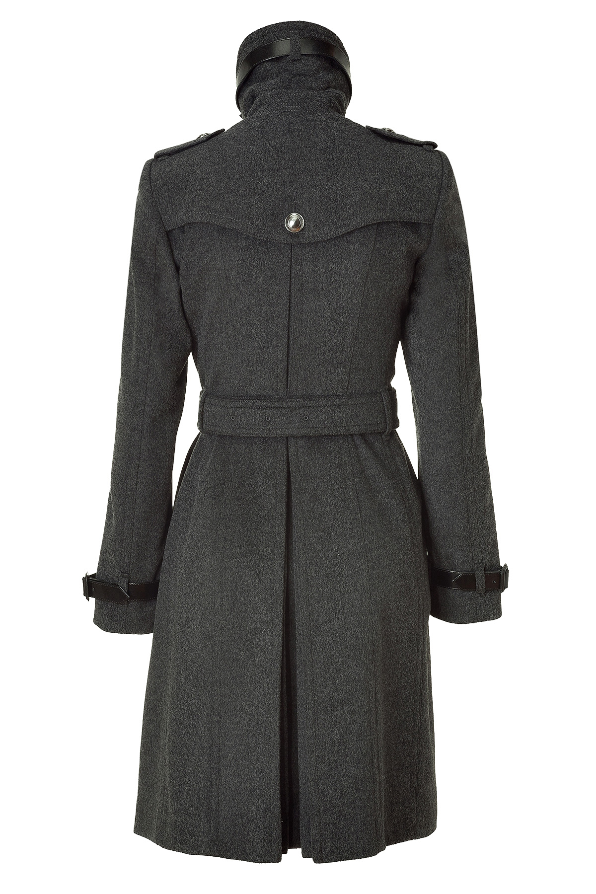 Lyst Burberry Dark Charcoal Heather Woolcashmere Duncannon Coat in Gray