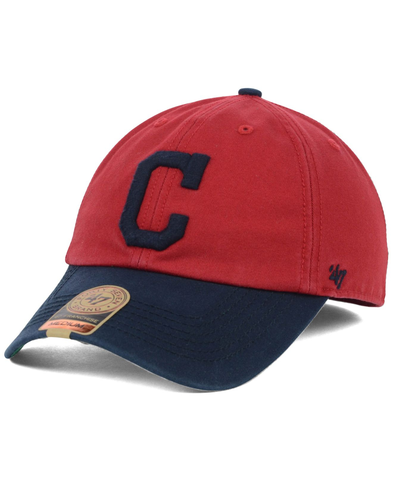 Lyst - 47 Brand Cleveland Indians Bp Franchise Cap in Red
