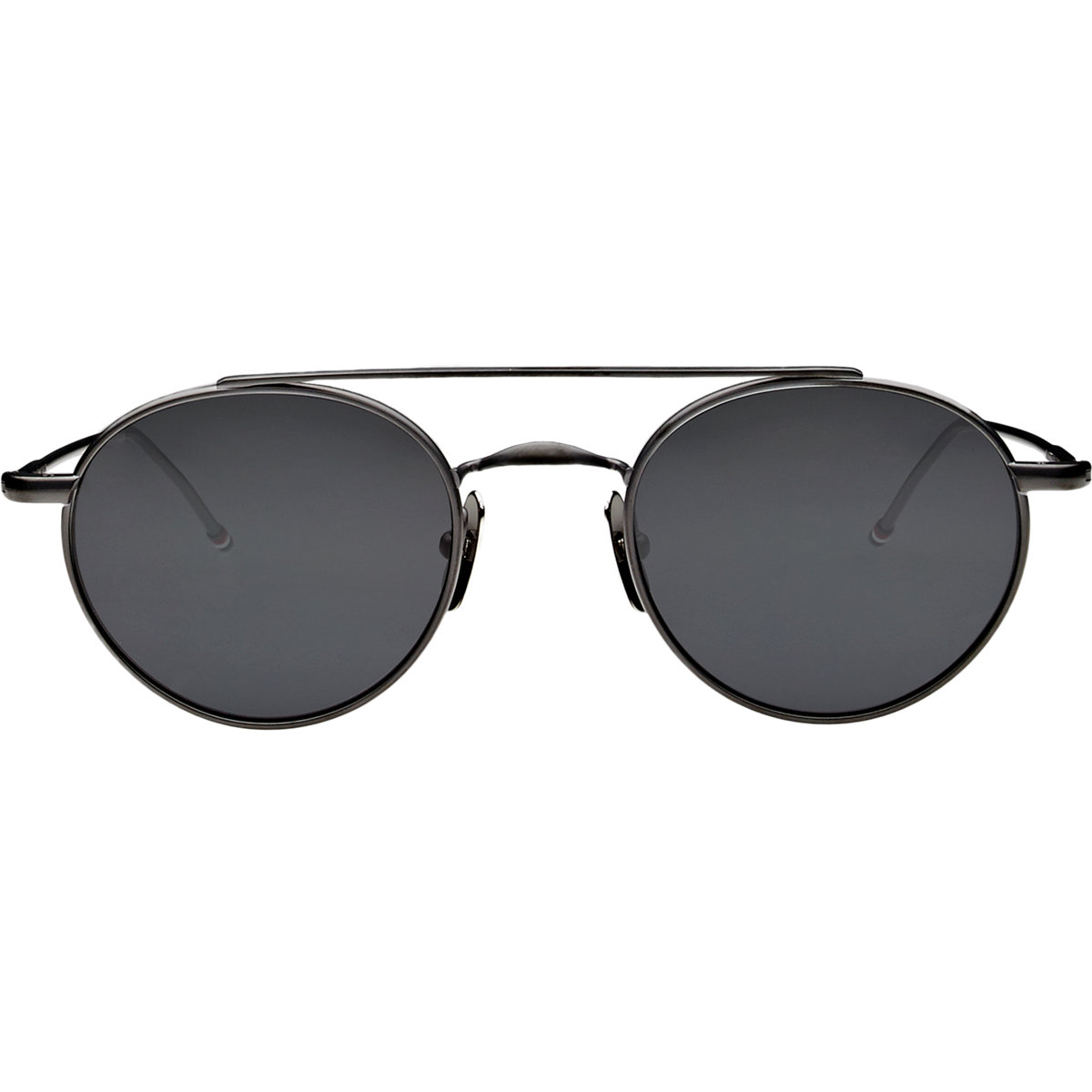 Thom Browne Mens Round Aviator Sunglasses In Gray For Men Black Lyst 