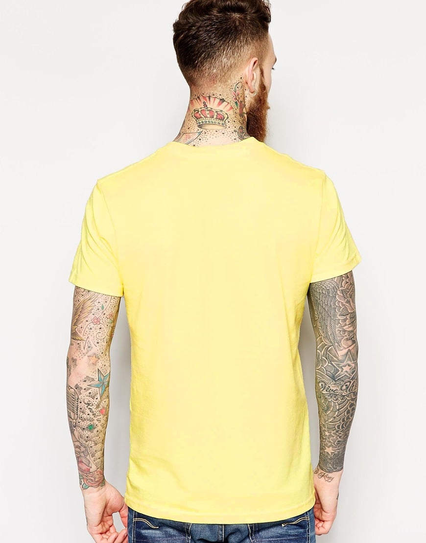 patagonia yellow tshirt