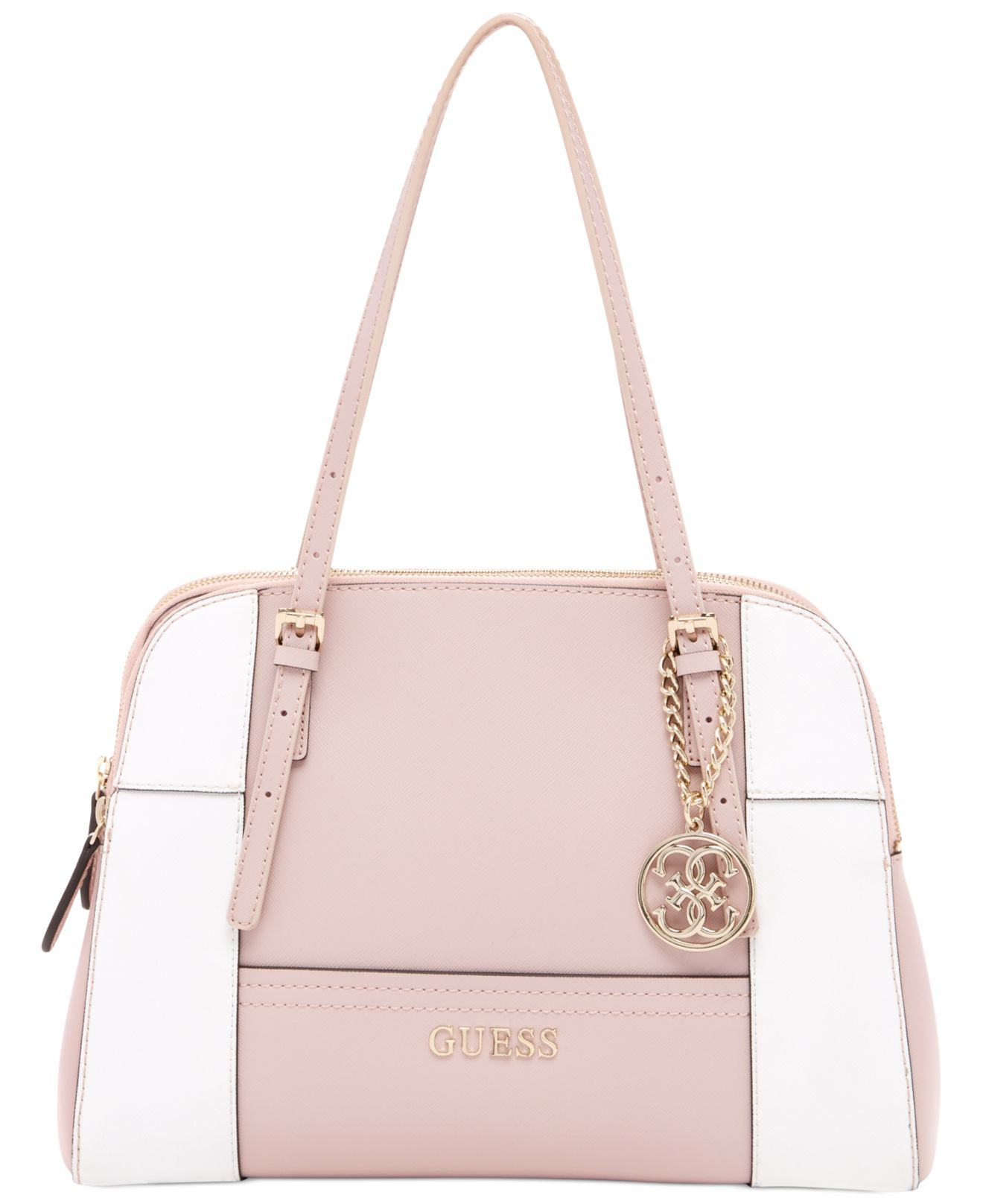 Lyst Guess Huntley Cali Satchel In Natural Gallery