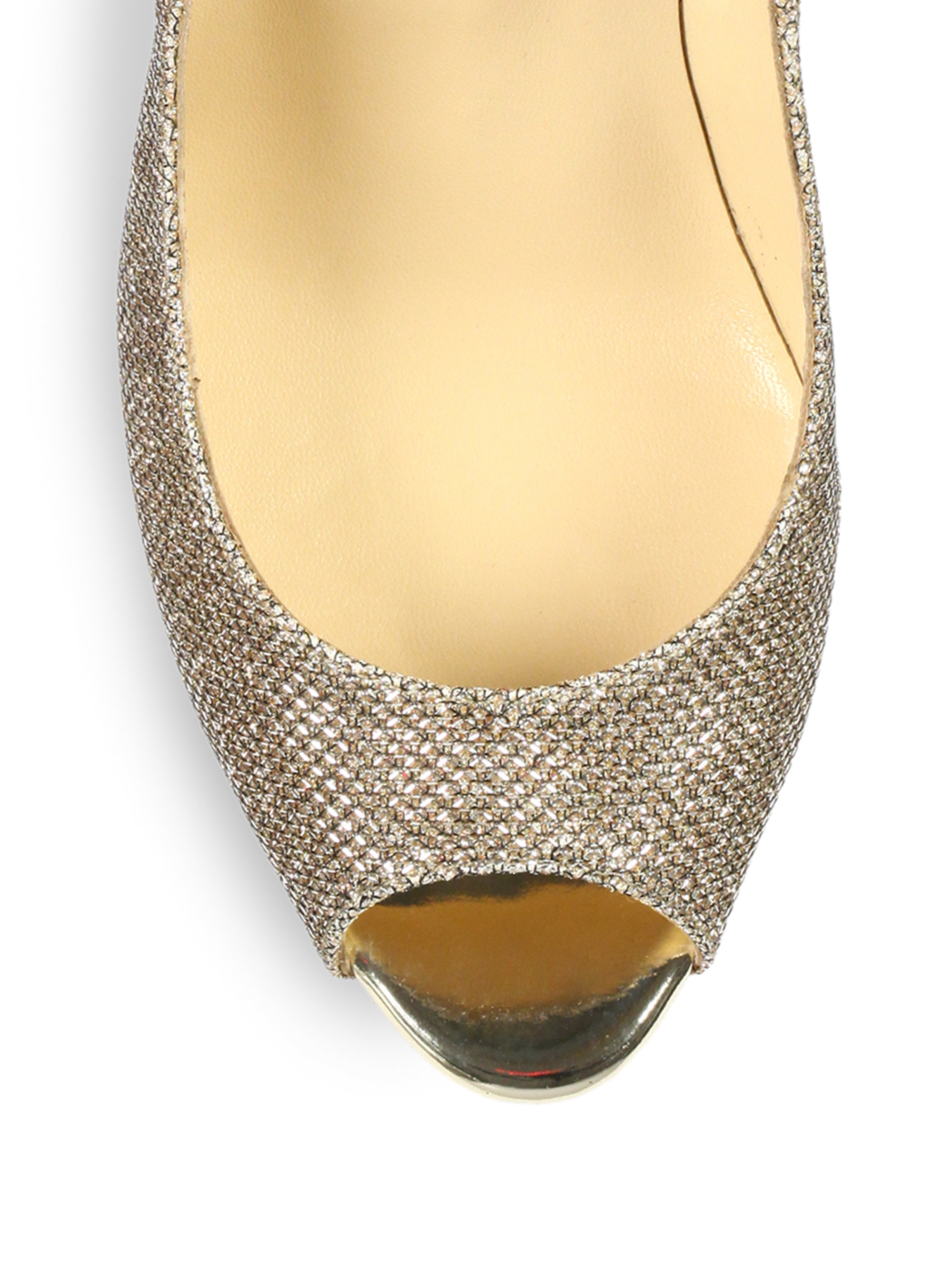 Christian louboutin Altavera Crystal-Embellished Leather Peep-Toe ...