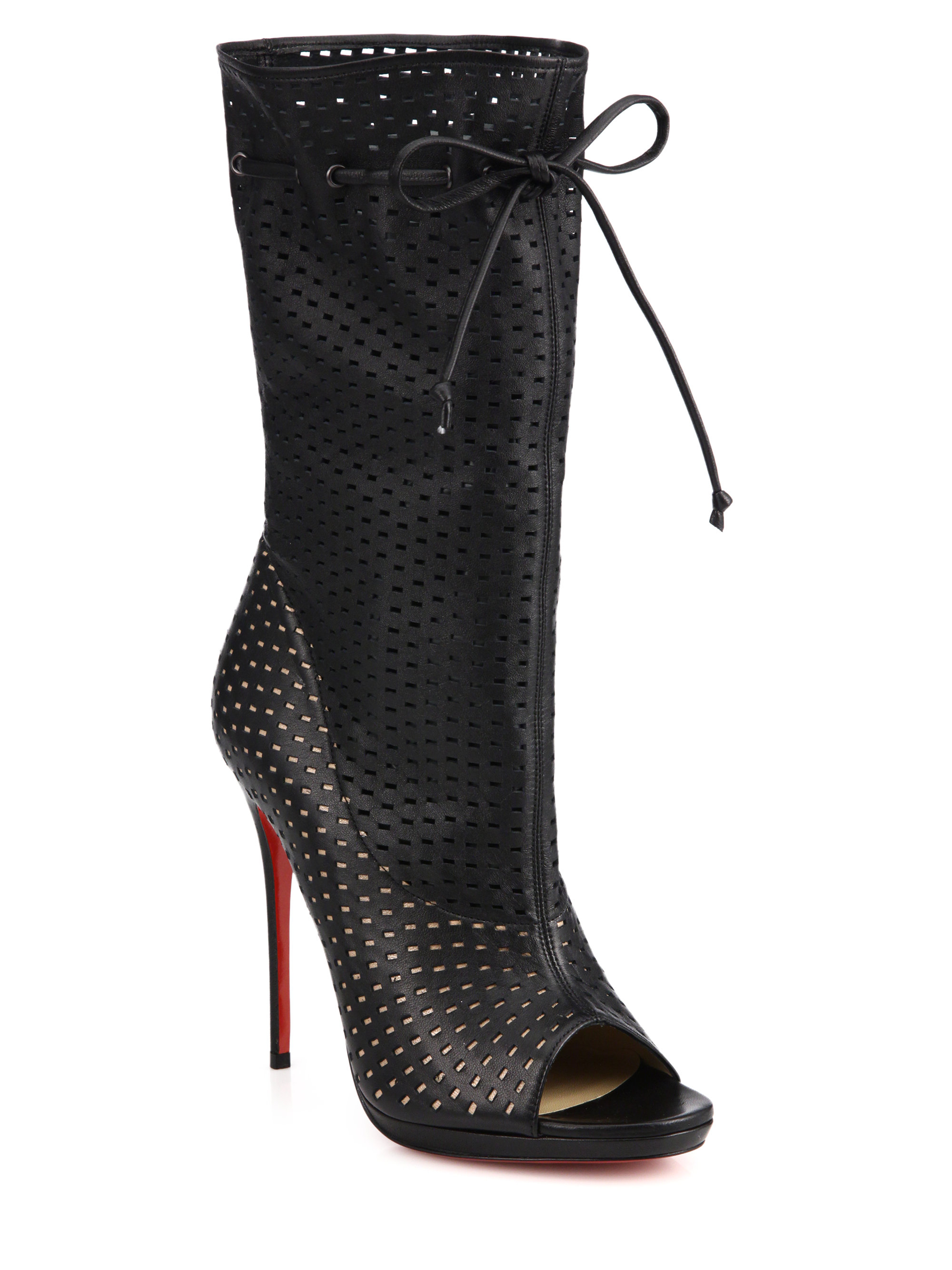 Lyst Christian Louboutin Jennifer Perforated Leather