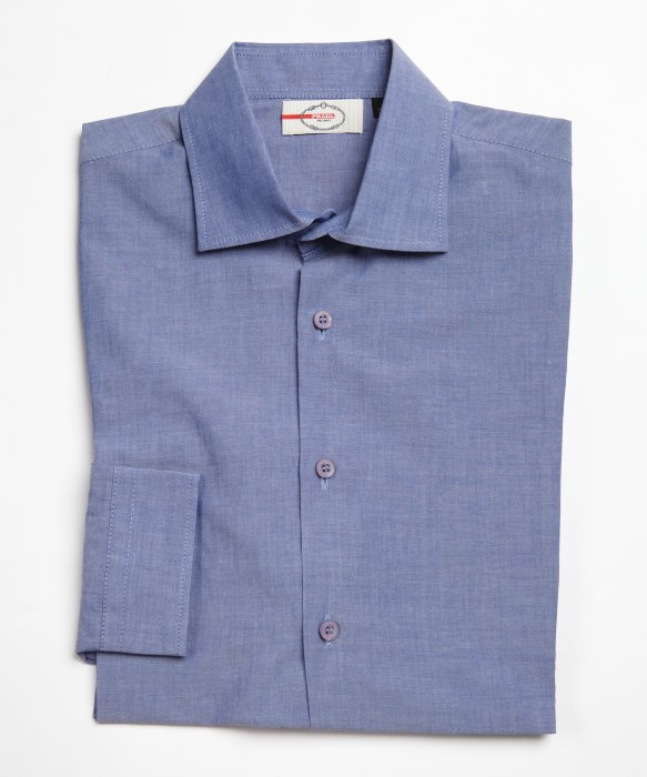 Lyst - Prada Medium Blue Cotton Spread Collar Dress Shirt in Blue for Men