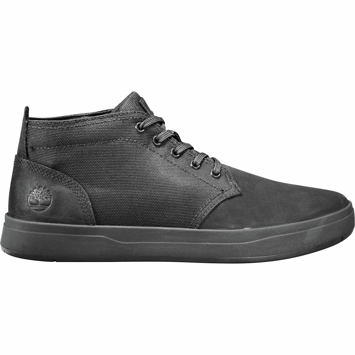 Timberland Davis Square Fabric & Leather Chukka in Black for Men - Lyst