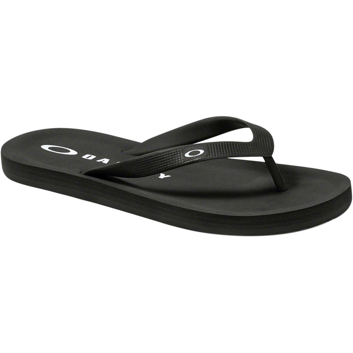 oakley black flip flops