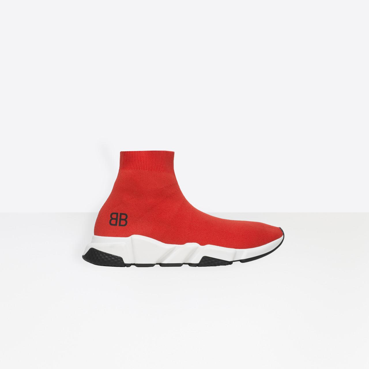 balenciaga runners men red
