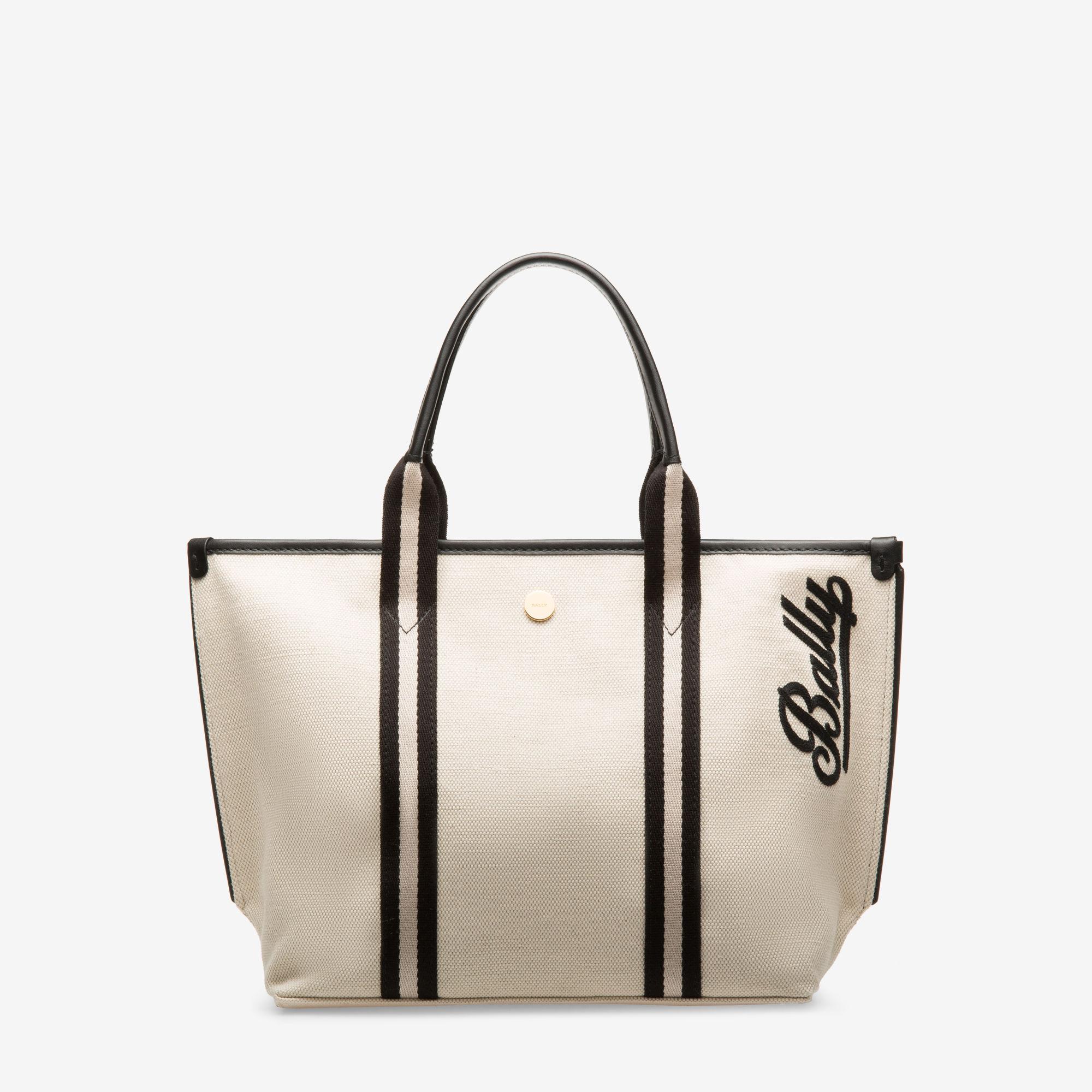Bally The Canvas Tote Small in Brown - Lyst