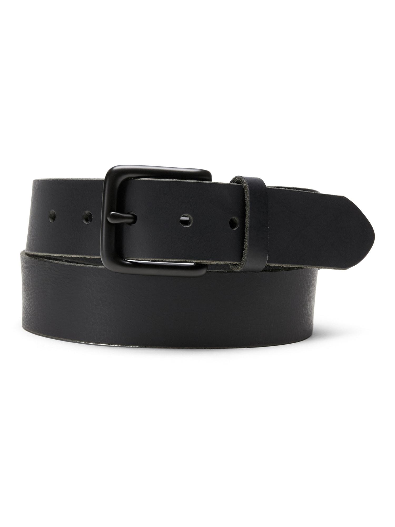 Banana Republic Enamel Buckle Leather Belt in Black for Men - Save 31% ...