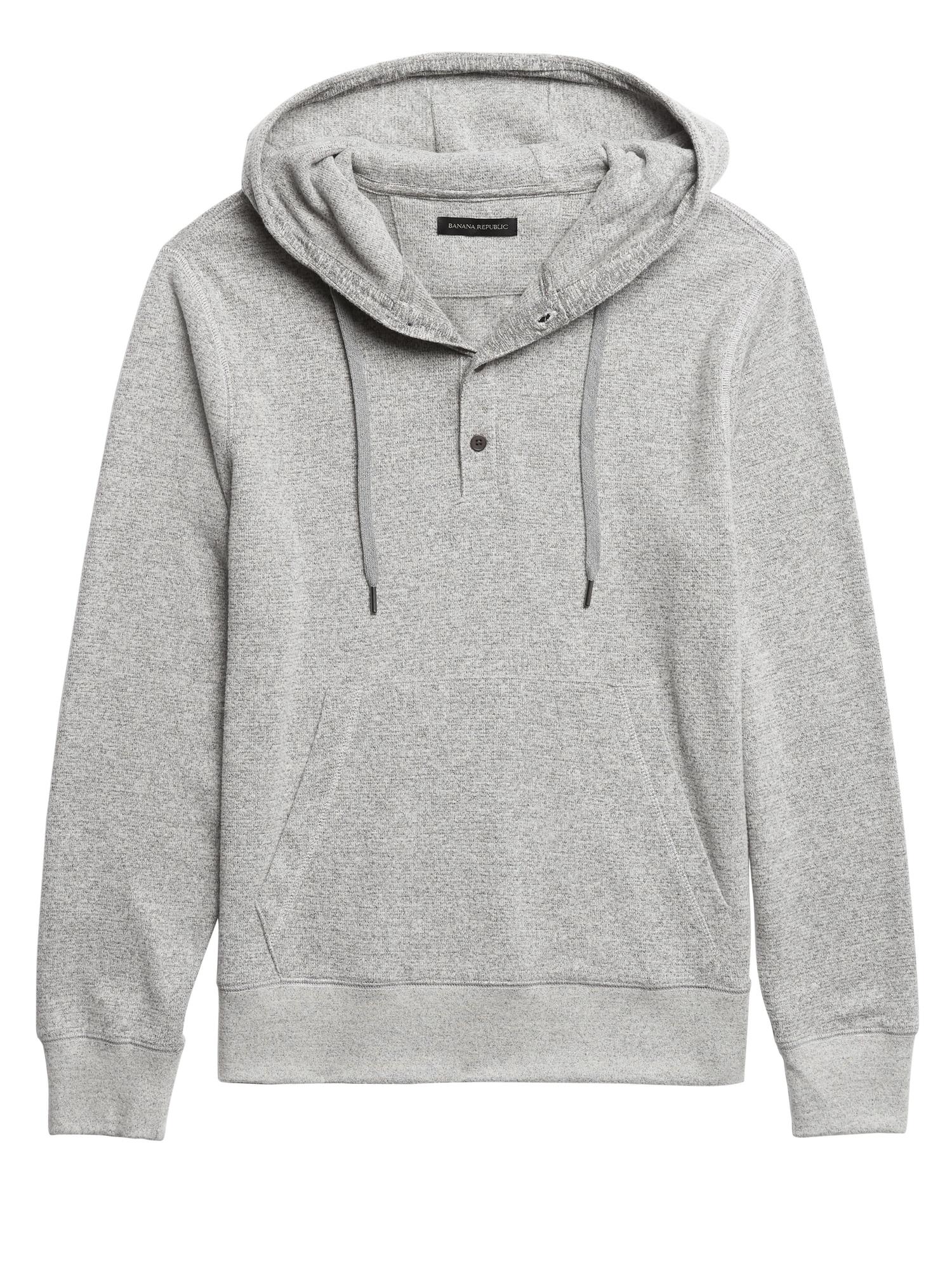 modern fleece hoodie banana republic