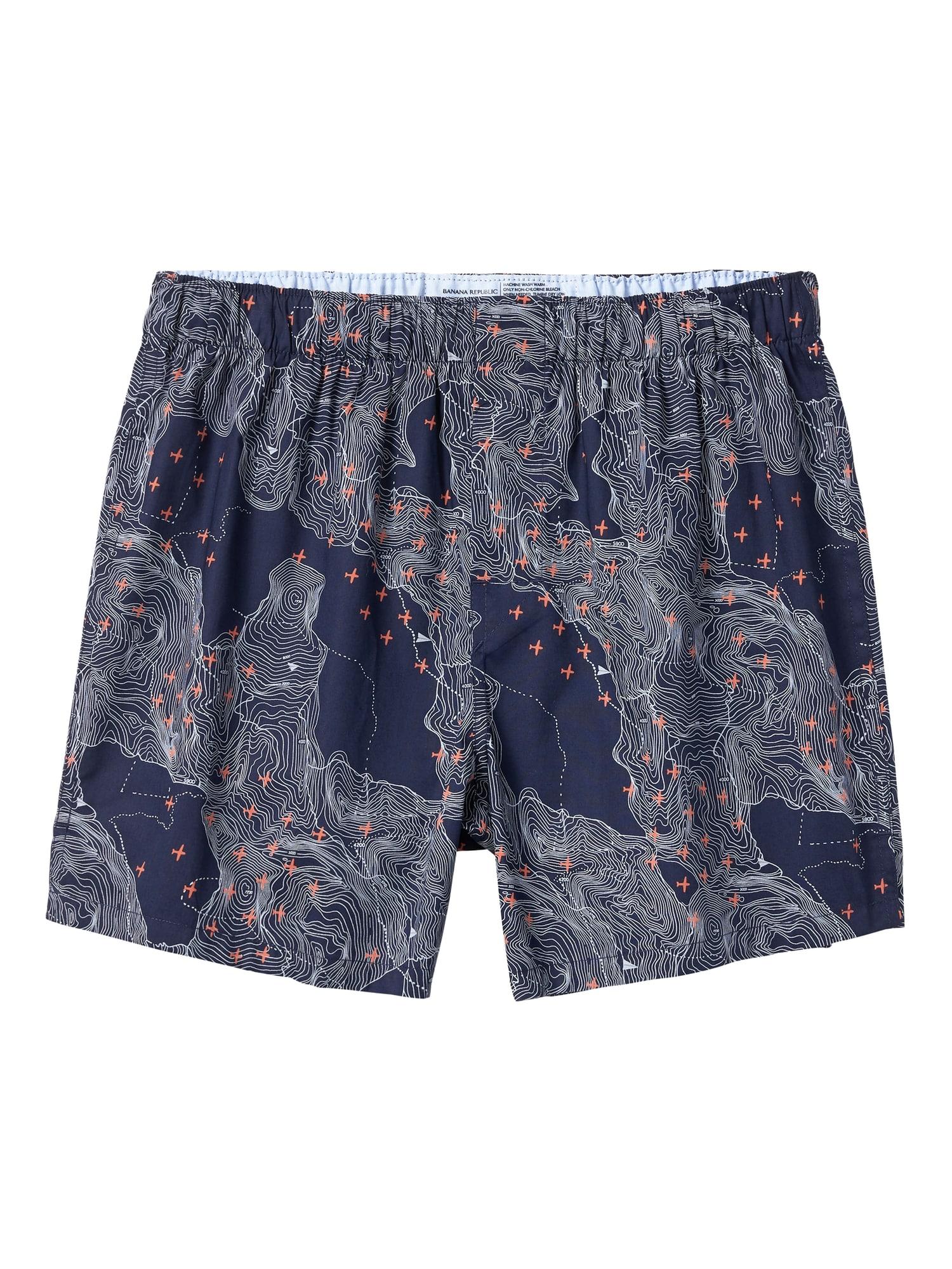 Banana Republic Cotton Airplane Map Boxer in Navy (Blue) for Men - Lyst