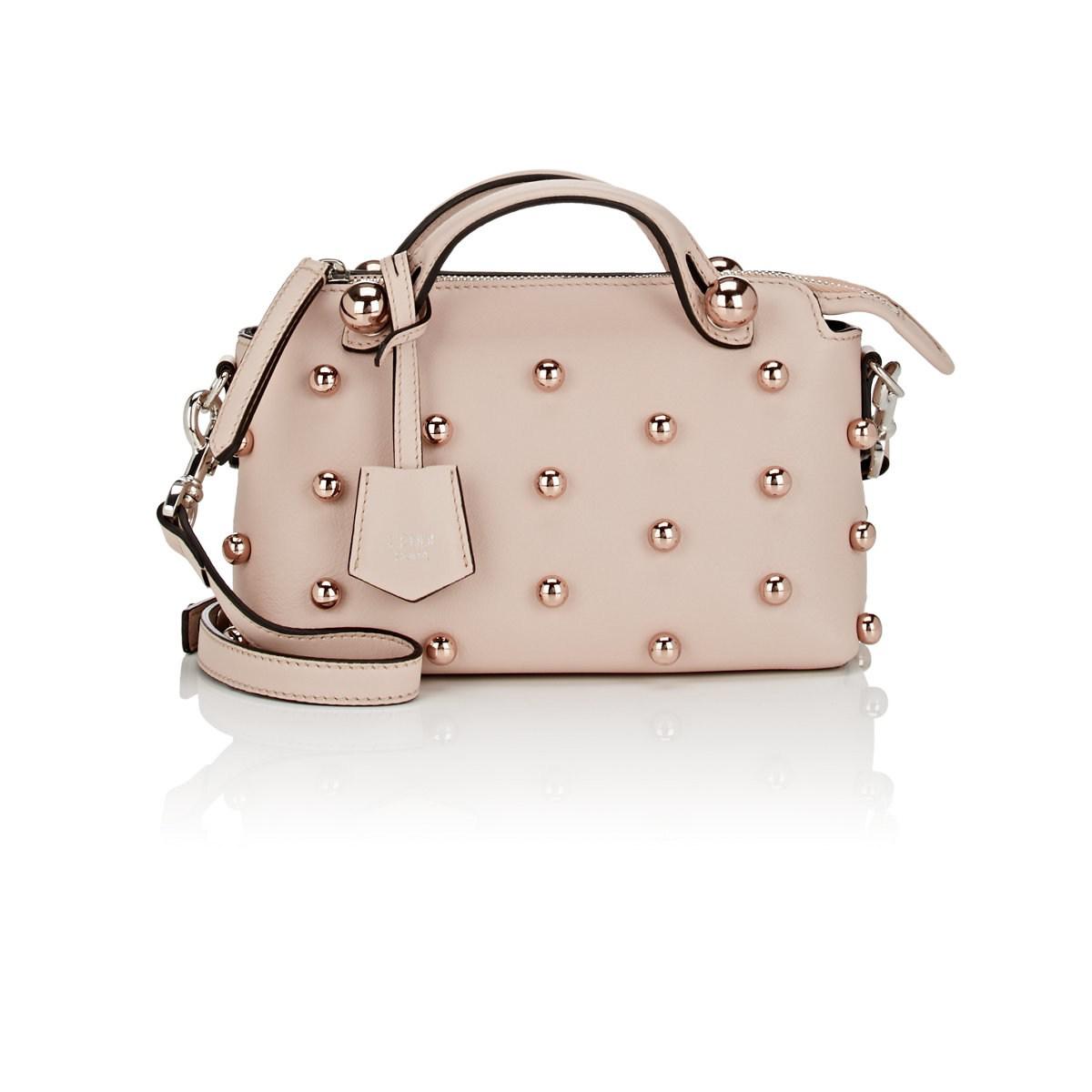 Fendi By The Way Mini Leather Shoulder Bag in Light Pink (Pink) - Lyst
